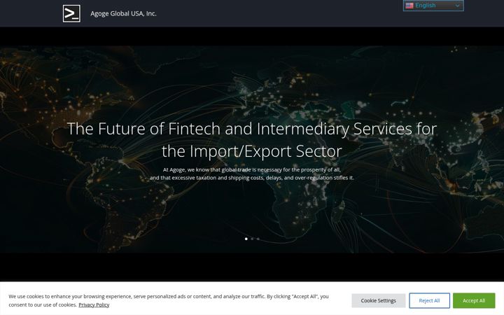 Screenshot of agogeglobalusa.com