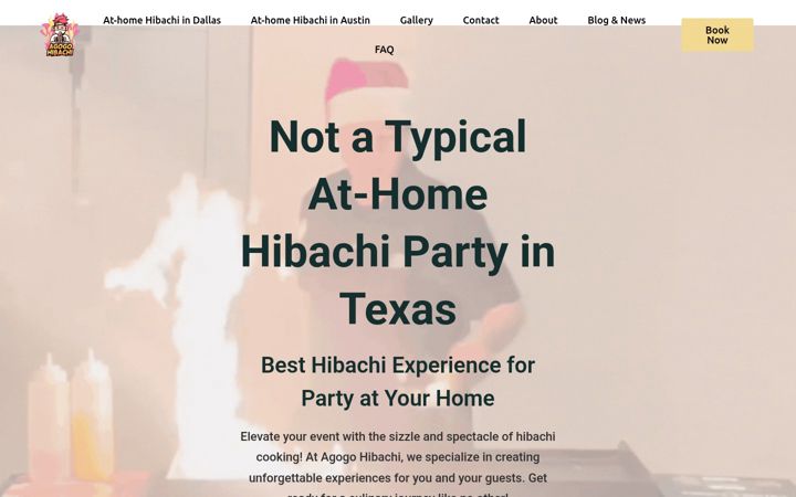 Screenshot von agogohibachi.com