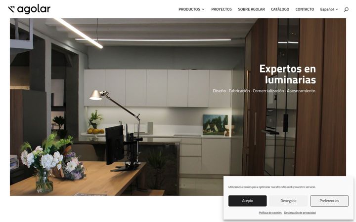 Screenshot of agolar.eu