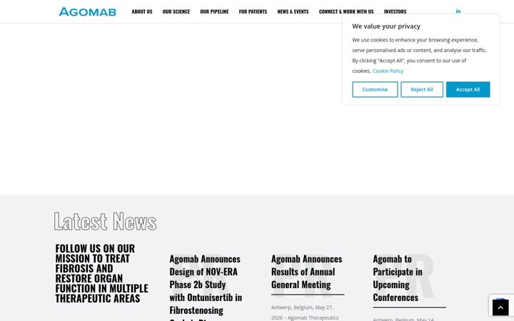 Screenshot of agomab.com