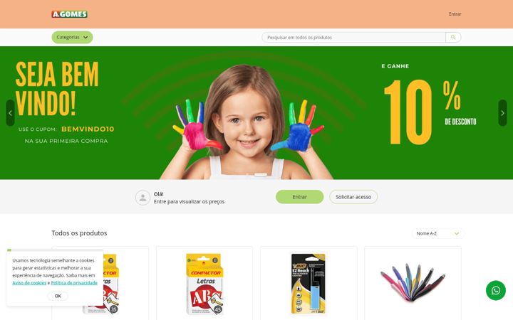 Screenshot of agomes.com.br