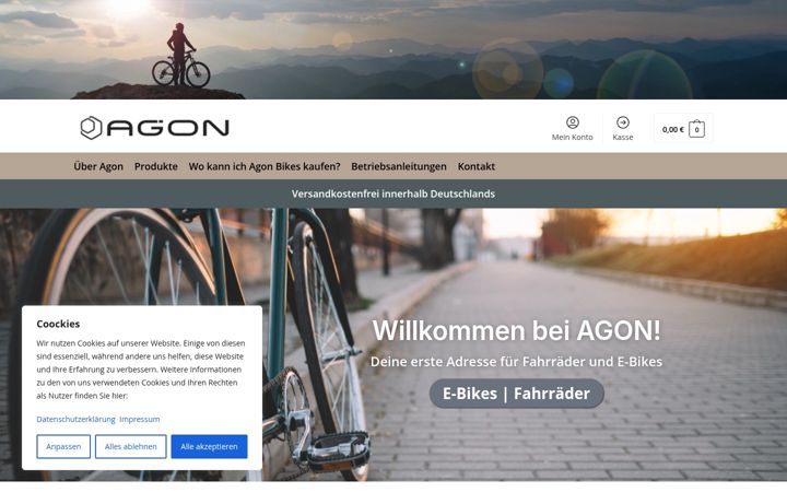 Skjámynd af agonbikes.de