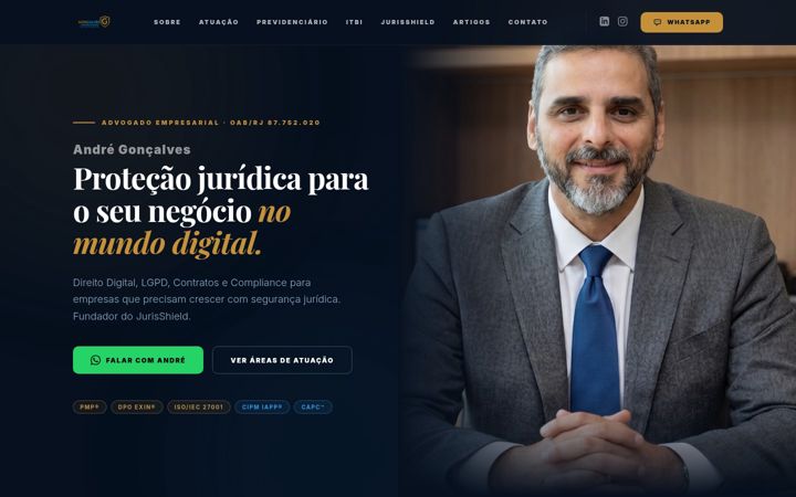 Skjámynd af agoncalves.adv.br