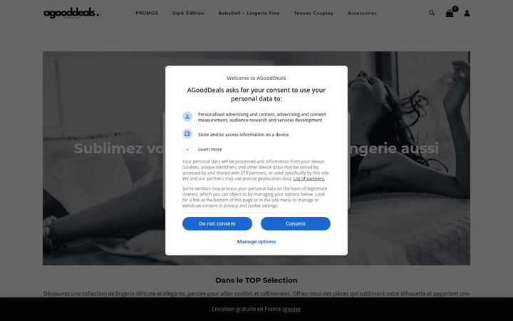 Skjermbilde av agooddeals.com