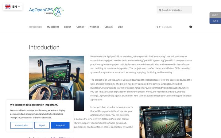 Screenshot of agopengps.hu