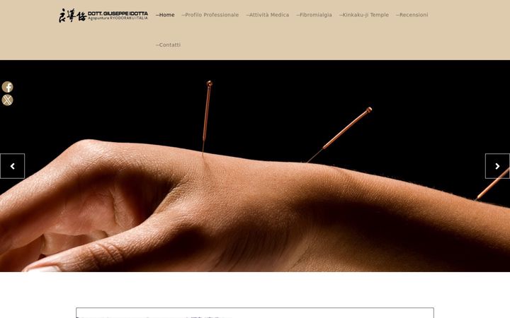 Screenshot of agopunturaryodoraku.it