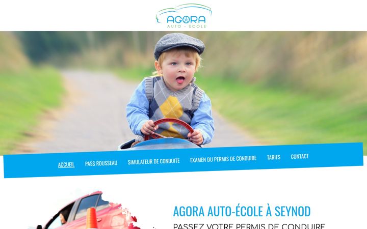 Screenshot of agora-auto-ecole.fr