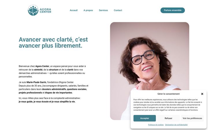 Screenshot of agora-center.fr