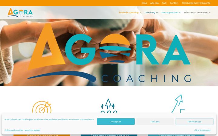 Screenshot of agora-coaching.fr