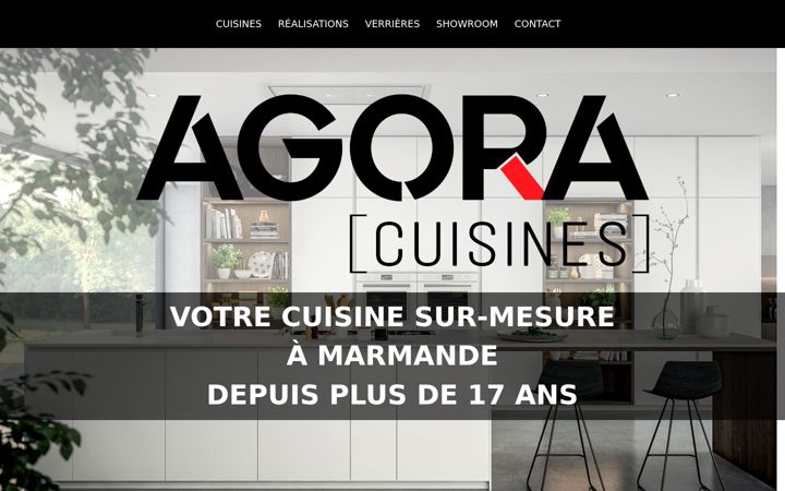 Screenshot of agora-cuisines.fr
