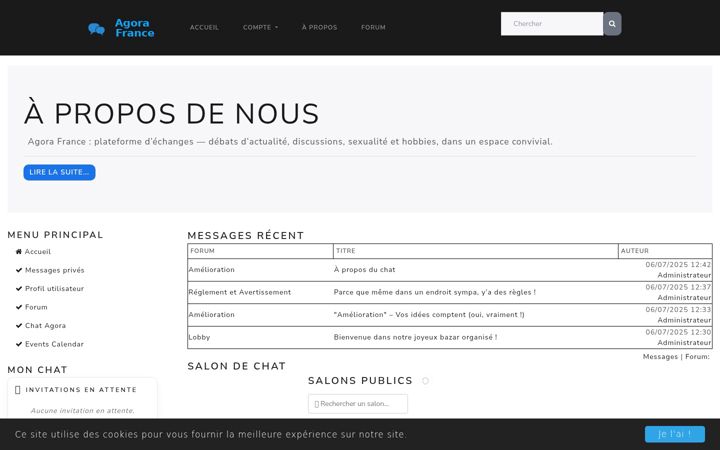 Screenshot of agora-france.fr