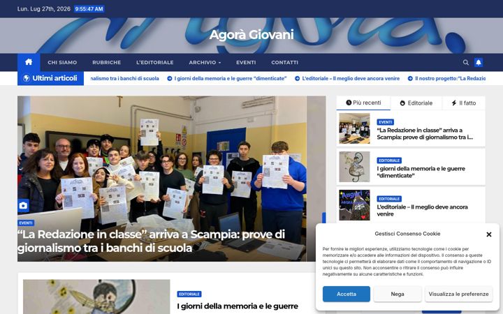Ekraanipilt saidist agora-giovani.net