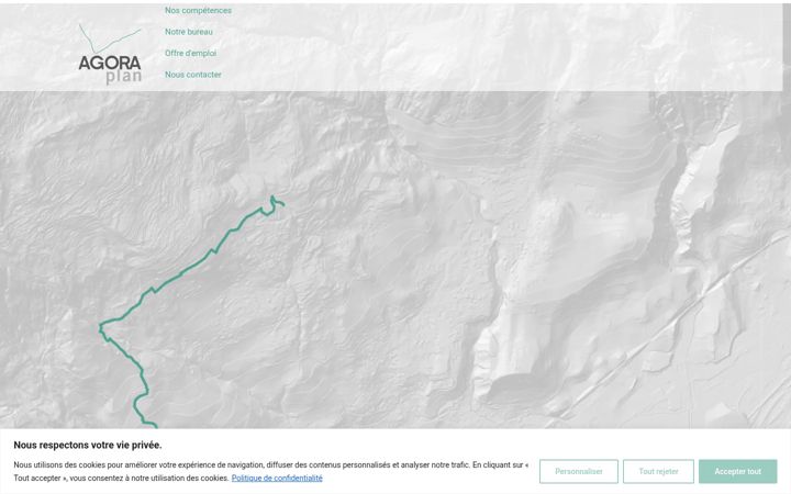 Screenshot of agora-plan.ch