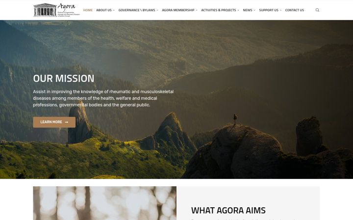 Screenshot of agora-platform.eu