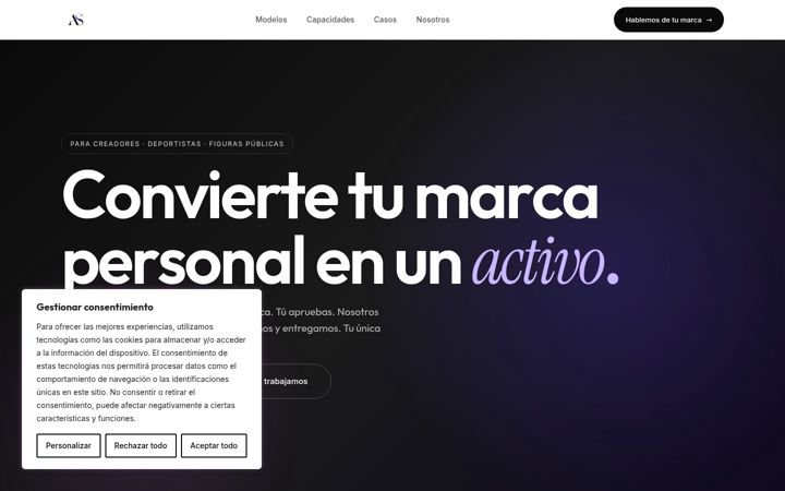 Skærmbillede af agora-solutions.es