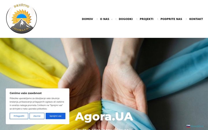 Screenshot of agora-ua.si