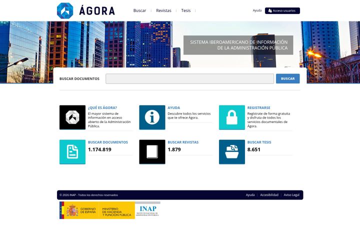Screenshot of agora.edu.es