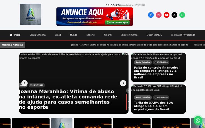 Screenshot of agoraamurel.com.br