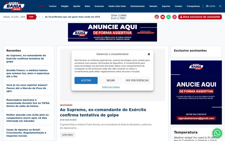 Screenshot von agorabahianews.com.br