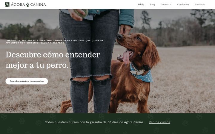 Screenshot of agoracanina.com