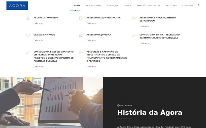 Screenshot of agoraconsultores.com.br