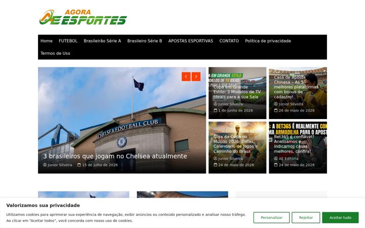Screenshot of agoraesportes.com.br