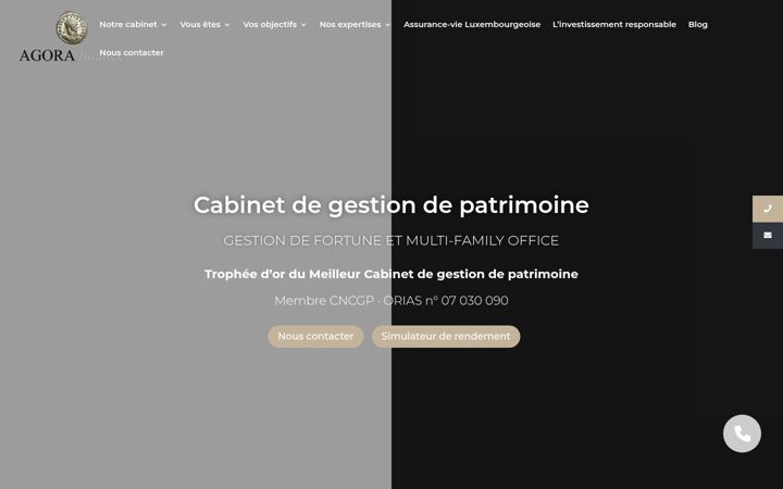 Screenshot of agorafinance.fr