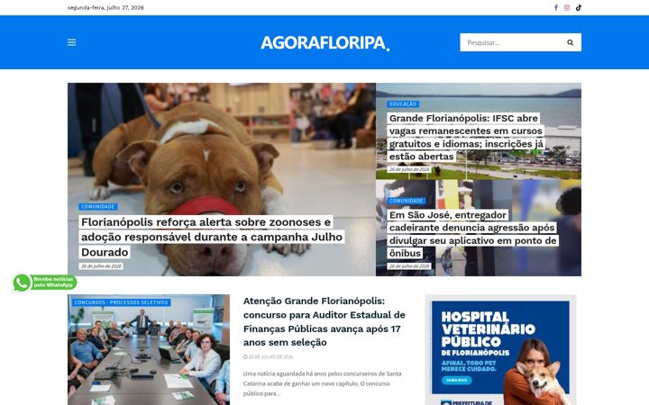 Screenshot του agorafloripa.com.br