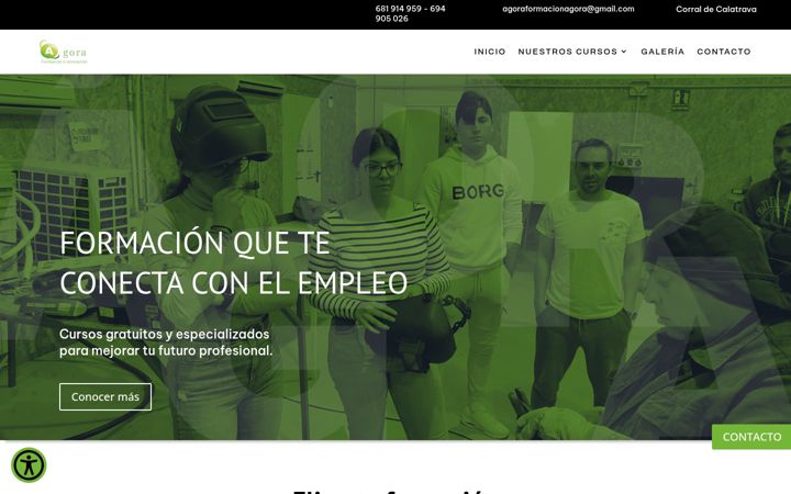 Screenshot of agoraformacionweb.com