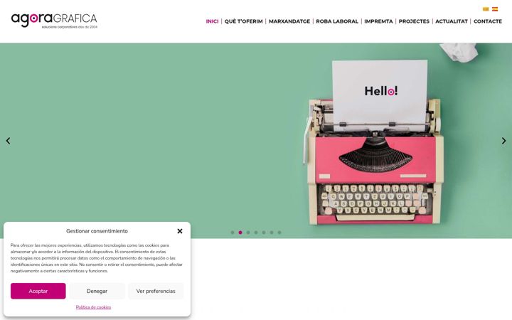 Screenshot του agoragrafica.com