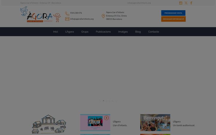 Kuvakaappaus sivustosta agorallarinfants.org