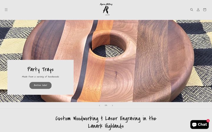 Screenshot of agoramilling.ca