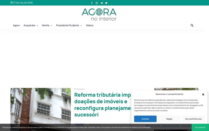 Screenshot of agoranointerior.com.br