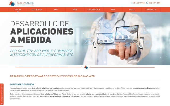 Screenshot of agoraonline.es