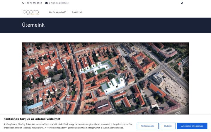 Screenshot of agorapark.hu