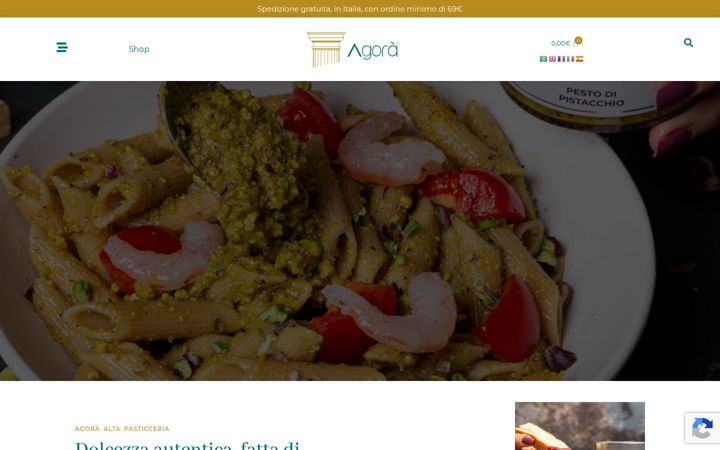 Zrzut ekranu agorapasticceria.it