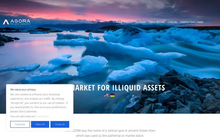 Екранна снимка на agorapm.com