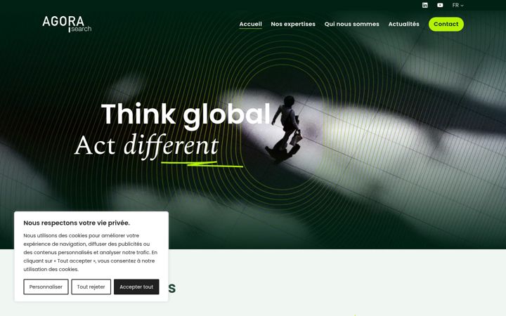 Екранна снимка на agorasearch.com