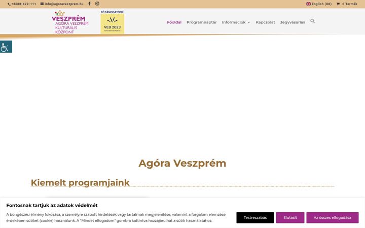 Screenshot of agoraveszprem.hu