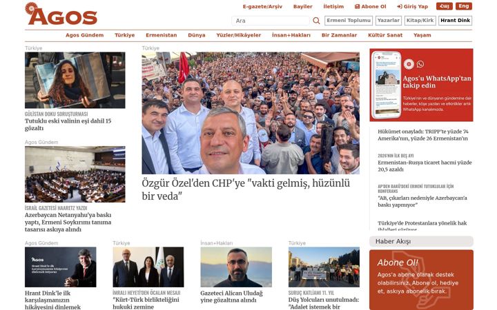 Screenshot of agos.com.tr