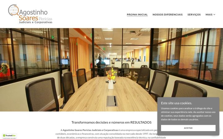 Screenshot of agostinhosoares.com.br