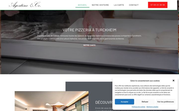 Screenshot of agostinoandco.fr