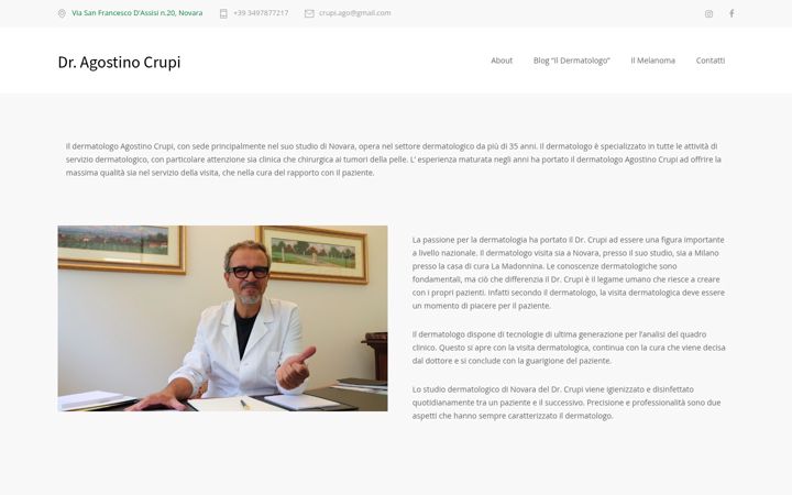 Screenshot of agostinocrupi.it