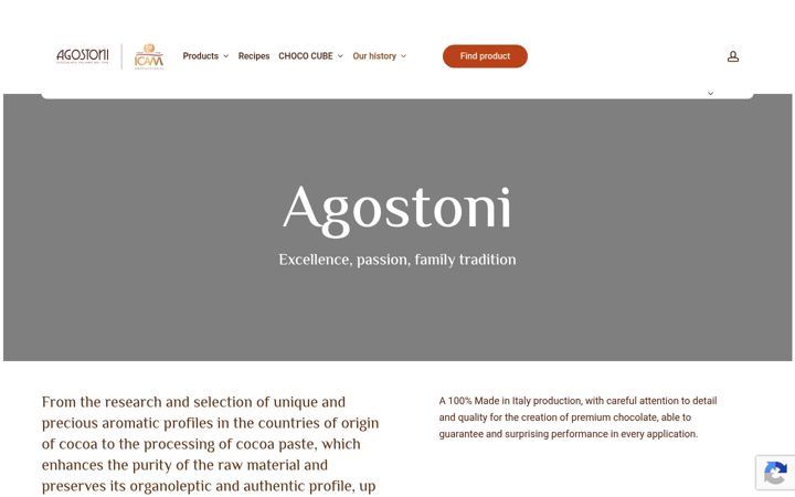 Screenshot of agostonicioccolato.com