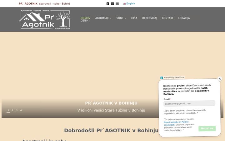 Screenshot of agotnik.si
