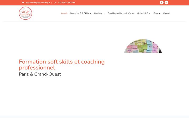 Ekrānuzņēmums no agp-coaching.fr