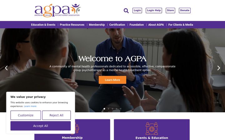 Screenshot of agpa.org