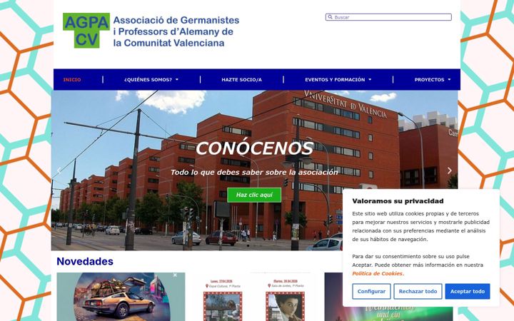 Screenshot of agpacv.es