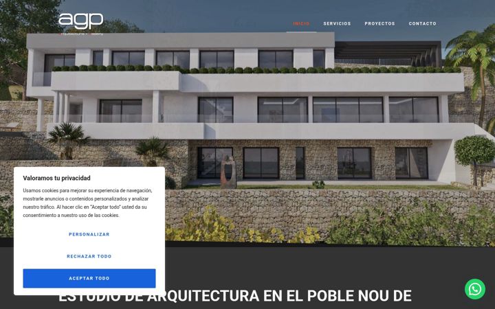 Screenshot ta' agparquitectura.com