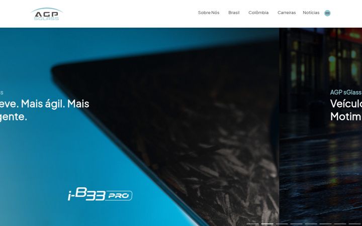 Screenshot ta' agpglass.com